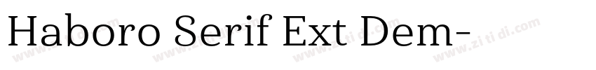 Haboro Serif Ext Dem字体转换 Haboro Serif Ext Dem字体转换